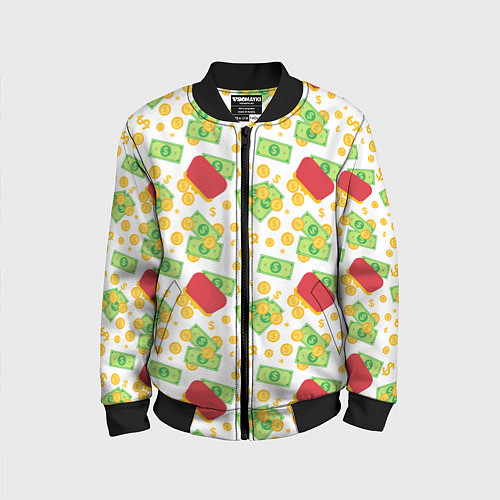 Детский бомбер Cash / 3D-Черный – фото 1