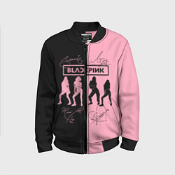 Детский бомбер Blackpink силуэт девушек