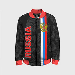 Детский бомбер Russia black style