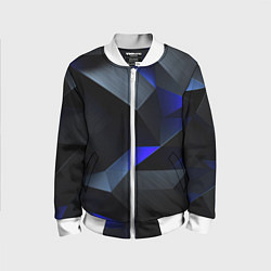 Детский бомбер Black blue abstract