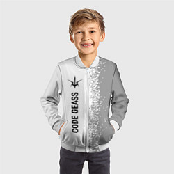 Бомбер детский Code Geass glitch на светлом фоне: по-вертикали, цвет: 3D-белый — фото 2