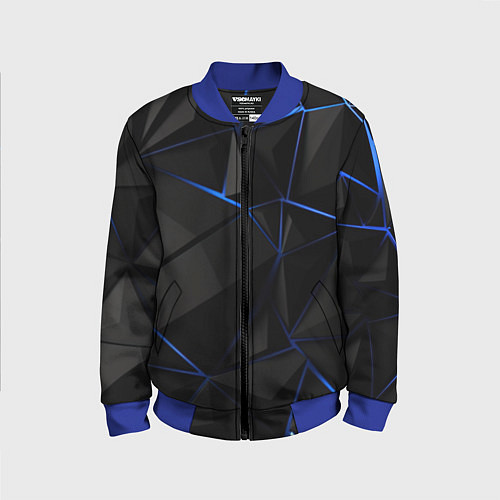 Детский бомбер Black blue style / 3D-Синий – фото 1