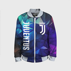 Бомбер детский Juventus logo blue, цвет: 3D-серый