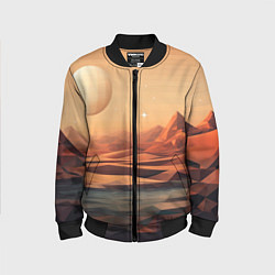 Бомбер детский Загадочная планета, цвет: 3D-черный