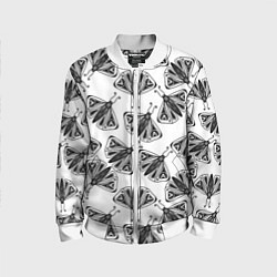 Детский бомбер Butterflies - gothic pattern