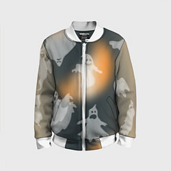 Бомбер детский Ахи страхи, цвет: 3D-белый