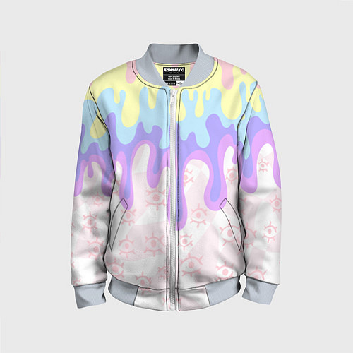 Детский бомбер Млечный взгляд / 3D-Серый – фото 1