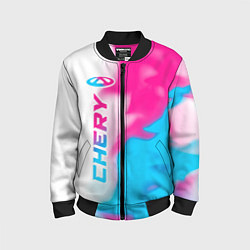 Детский бомбер Chery neon gradient style по-вертикали