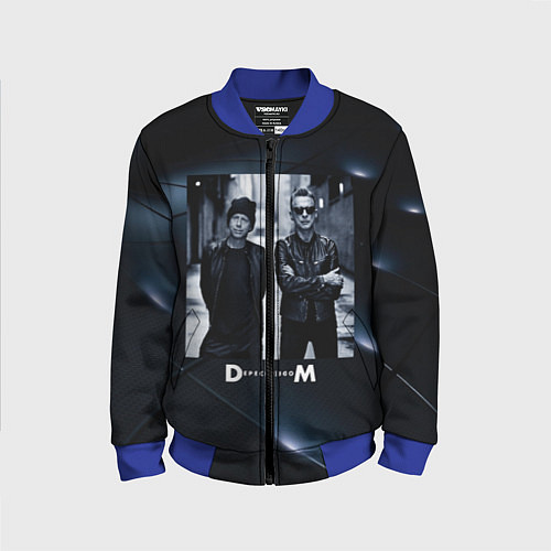 Детский бомбер Depeche Mode - Мартин и Дэйв / 3D-Синий – фото 1