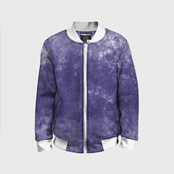 Бомбер детский Абстракция - violet color background, цвет: 3D-белый