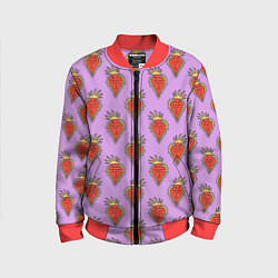 Детский бомбер Причудливые сердца