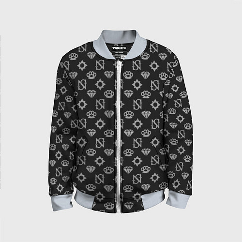 Детский бомбер Sessanta Nove pattern / 3D-Серый – фото 1