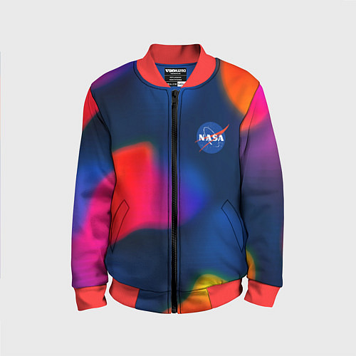 Детский бомбер Nasa gradient sportcolor / 3D-Красный – фото 1