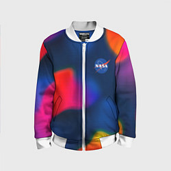 Бомбер детский Nasa gradient sportcolor, цвет: 3D-белый