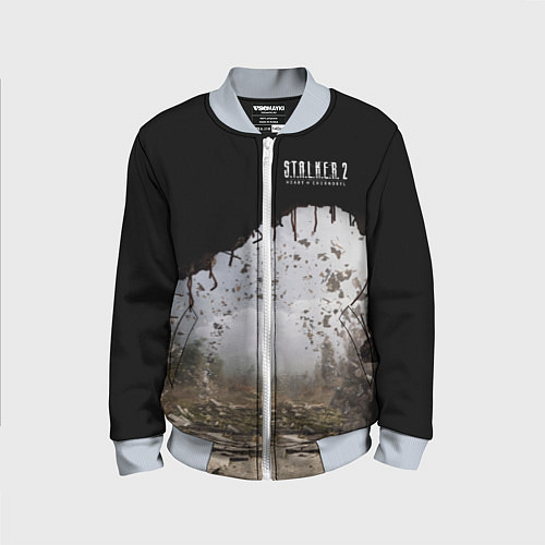 Детский бомбер STALKER 2 выход из тоннеля / 3D-Серый – фото 1