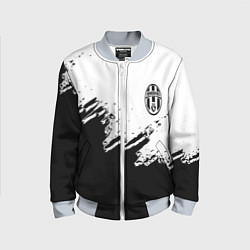 Детский бомбер Juventus black sport texture