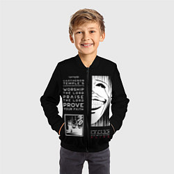 Бомбер детский Commandments of Carthenon Temple, цвет: 3D-черный — фото 2