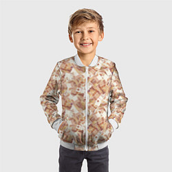 Бомбер детский Деньги - купюры в 5 тысяч рублей, цвет: 3D-белый — фото 2