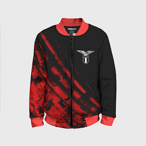Детский бомбер Lazio sport grunge / 3D-Красный – фото 1