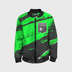 Бомбер детский Lyon sport green, цвет: 3D-черный