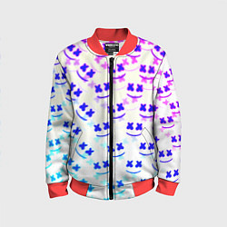 Детский бомбер Marshmello pattern neon