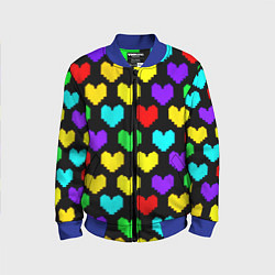 Детский бомбер Undertale heart pattern