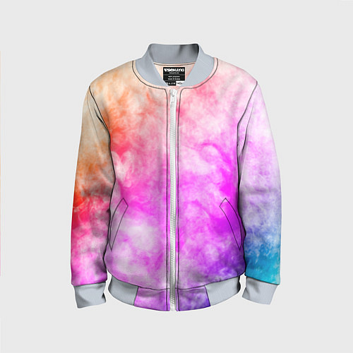 Детский бомбер Colorful smoke 1 / 3D-Серый – фото 1