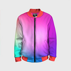 Бомбер детский Colorful gradient, цвет: 3D-красный