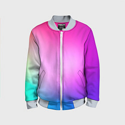 Бомбер детский Colorful gradient, цвет: 3D-серый