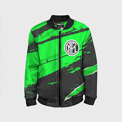 Бомбер детский Inter sport green, цвет: 3D-черный