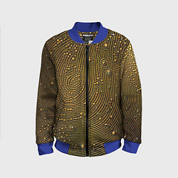 Детский бомбер Золотые камушки