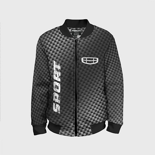 Детский бомбер Geely sport carbon / 3D-Черный – фото 1