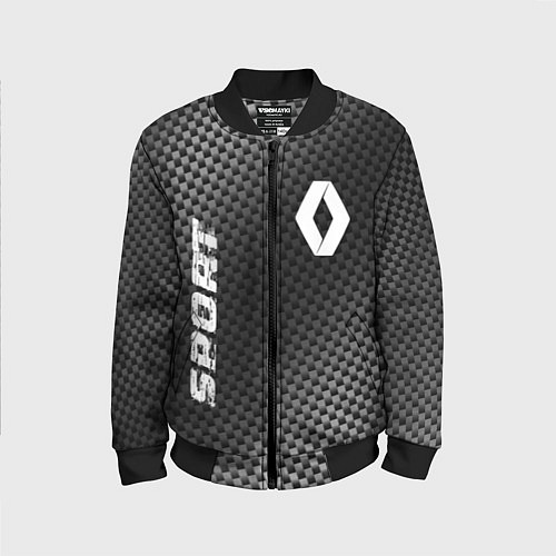 Детский бомбер Renault sport carbon / 3D-Черный – фото 1
