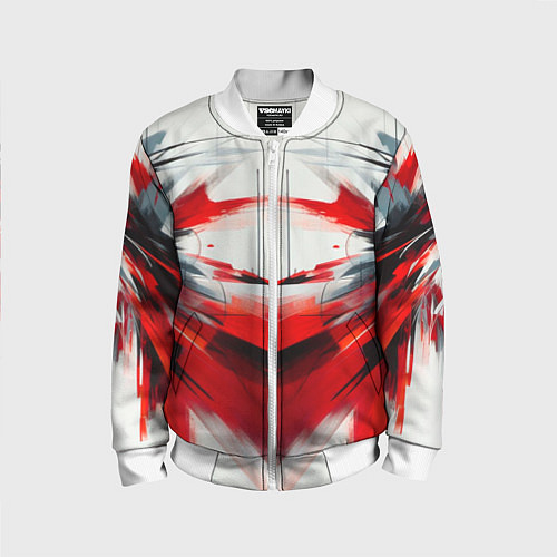 Детский бомбер Абстракция кчб / 3D-Белый – фото 1