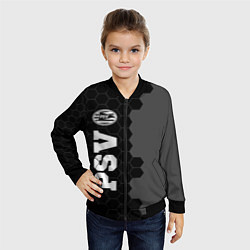 Бомбер детский PSV sport на темном фоне по-вертикали, цвет: 3D-черный — фото 2