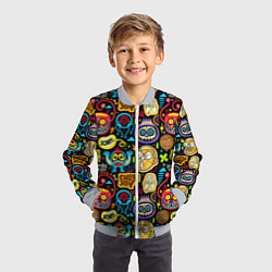 Бомбер детский Choose joy, цвет: 3D-серый — фото 2