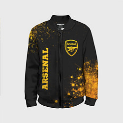 Детский бомбер Arsenal - gold gradient вертикально