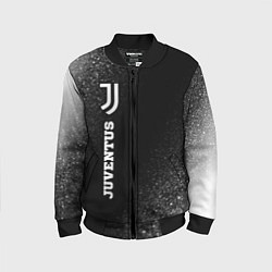 Бомбер детский Juventus sport на темном фоне по-вертикали, цвет: 3D-черный