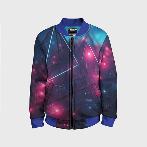 Детский бомбер Конструкция с ярким свечением / 3D-Синий – фото 1