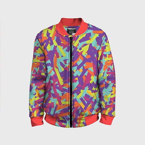 Детский бомбер Конфитти / 3D-Красный – фото 1