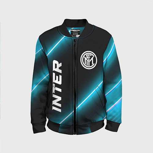 Детский бомбер Inter неоновые лампы / 3D-Черный – фото 1