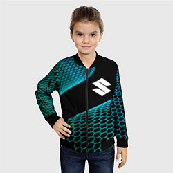 Бомбер детский Suzuki electro hexagon, цвет: 3D-черный — фото 2