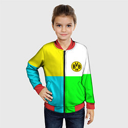 Бомбер детский Borussia color cport, цвет: 3D-красный — фото 2