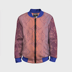 Бомбер детский Векторные узоры, цвет: 3D-синий