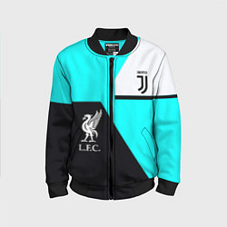 Бомбер детский Juventus x Liverpool geometry, цвет: 3D-черный