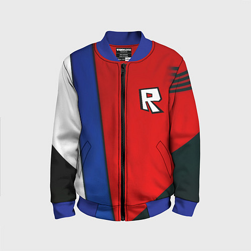 Детский бомбер Roblox uniform / 3D-Синий – фото 1