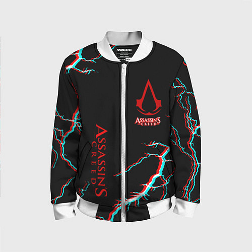 Детский бомбер Assassins Creed strom / 3D-Белый – фото 1