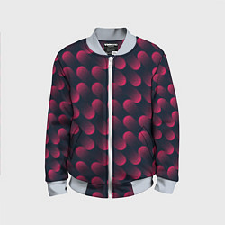 Детский бомбер Динамические косые линии