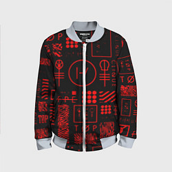 Детский бомбер Twenty one pilots pattern rock