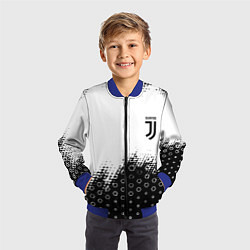 Бомбер детский Juventus sport steel, цвет: 3D-синий — фото 2